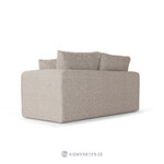 Sofa lido (micadoni home) light gray, structured fabric