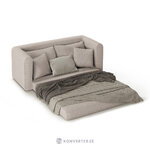 Sofa lido (micadoni home) light gray, structured fabric