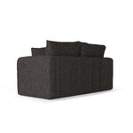 Sofa lido (micadoni home) taupe rudas, struktūrinis audinys