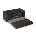 Sofa lido (micadoni home) taupe rudas, struktūrinis audinys