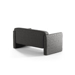 Диван «Эбби» серый, структурированная ткань