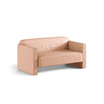 Диван «Эбби» персиковый, структурированная ткань