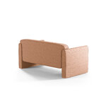 Диван «Эбби» персиковый, структурированная ткань