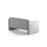 Диван «Эбби» светло-серый, структурированная ткань