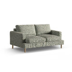 Диван «Алия» мохово-зеленый меланж, структурированная ткань