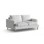 Диван «Алия» светло-серый меланж, структурированная ткань