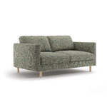 Диван «Эден» мохово-зеленый меланж, структурированная ткань