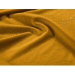 Sofa larnitas (micadoni home) geltonas, aksomas, juodas chromo metalas
