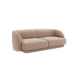 Cappucino spalvos aksominė sofa miley (micadoni home) nepažeista