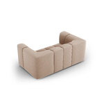 Velvet sofa &#39;serena&#39; beige, velvet