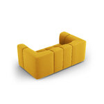 Velvet sofa &#39;serena&#39; yellow, velvet