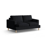 Sofa &#39;aliya&#39; black, velvet