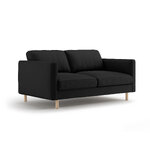 Dīvāns &#39;eden&#39; melns, samts