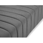 Anite sofa (micadoni home) šviesiai pilka, aksominė, aukso spalvos metalas