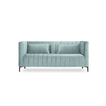 Sofa annite (micadoni home) mėtų, aksomo, juodo chromo metalo