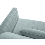 Sofa annite (micadoni home) mėtų, aksomo, juodo chromo metalo