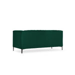 Sofa annite (micadoni home) buteliukas žalias, aksominis, juodas chromo metalas