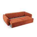 Dīvāns gulta &#39;kakla&#39; terakota, šenila