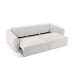 Sofa bed &quot;kaelle&quot; light gray, chenille