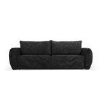 Sofa bed &#39;kaelle&#39; black, chenille