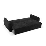 Sofa bed &#39;kaelle&#39; black, chenille