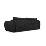 Sofa bed &#39;kaelle&#39; black, chenille