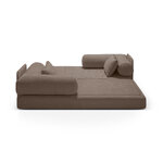 Dīvāngulta &quot;sapņains&quot; kapučīno, strukturēts audums