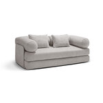 Dīvāngulta 'dreamy' gaiši pelēka, strukturēts audums