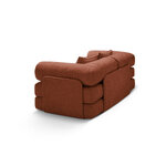 Диван-кровать «мечтательный» кирпичный, структурированная ткань