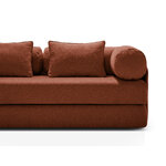 Диван-кровать «мечтательный» кирпичный, структурированная ткань