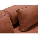 Диван-кровать «мечтательный» кирпичный, структурированная ткань