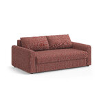 Диван-кровать «Давид» красный, структурированная ткань