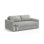 Диван-кровать «Давид», теплый серый, структурированная ткань