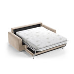 Диван-кровать «Давид» бежевый, бархат