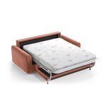 Диван-кровать «Давид» розовый, бархат