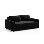 Диван-кровать «Давид» черный, бархат