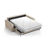 Диван-кровать «Давид» бежевый, структурированная ткань