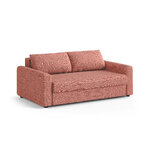 Диван-кровать «Давид» красный 2, структурированная ткань