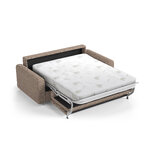 Диван-кровать «Давид» светло-коричневый, структурированная ткань