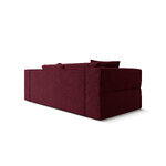 Sofa &#39;tyra&#39; bordeaux, structured fabric