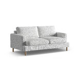 Диван «Алия» светло-серый меланж, структурированная ткань