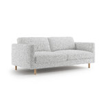 Sofa 'eden' light gray melange, structured fabric