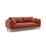 Диван «Ада» каштановый, структурированная ткань