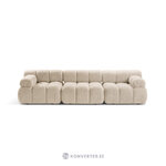 Modular sofa (bellis) light beige, boucle