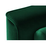 Sohva leona, 3-istuttava (micadon home) pullo vihreä, sametti, musta kromi metalli