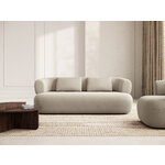 Бархатный диван «Дженни» бежевый, бархат