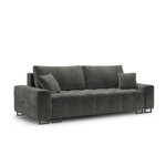 Byron sofa, 3-seater (micadon home), grey, velvet, black metal