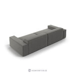 Sofa (jodie) micadon limited edition light gray, velvet, 70x102x204