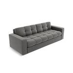 Sofa (justin) micadon limited edition light gray, velvet