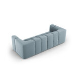 Modular sofa &#39;serena&#39; light blue, velvet